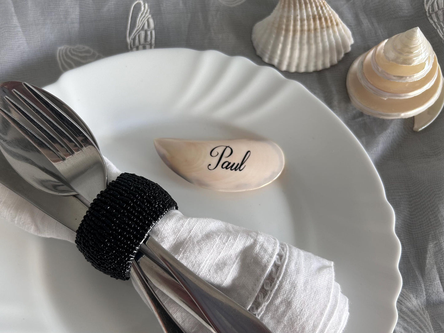 Natural Tahong Mussel Shell Place Name.