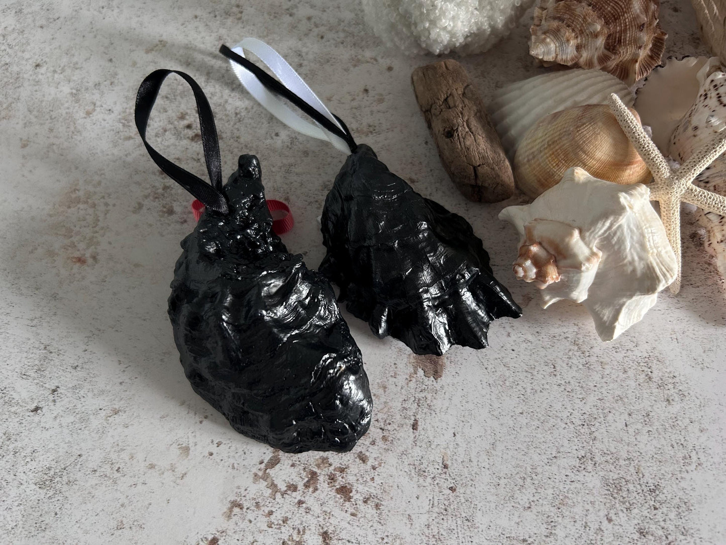 Lady Sugar Skull Oyster Shell Hanging Gothic Decoration.