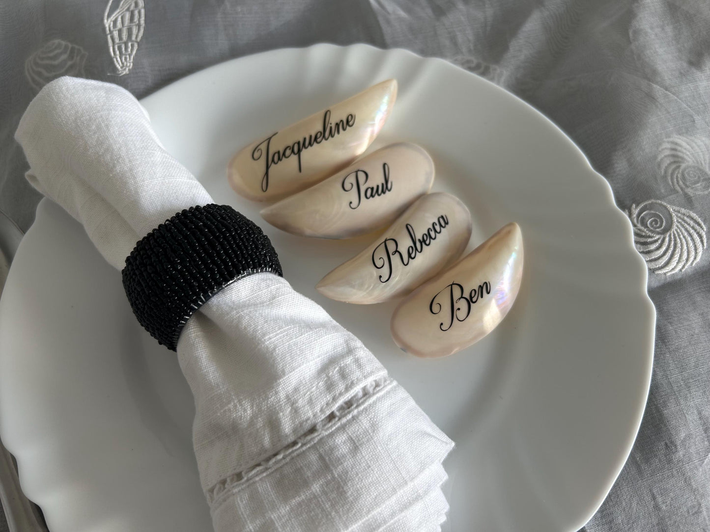 Natural Tahong Mussel Shell Place Name.