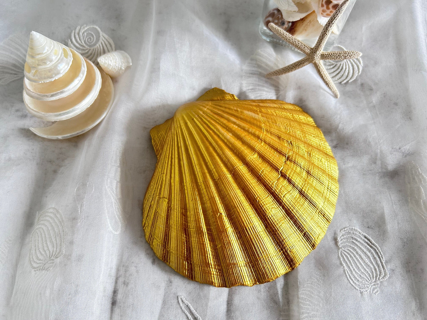 Personalised Wedding Top Table Scallop Shell Custom Beach Sign.