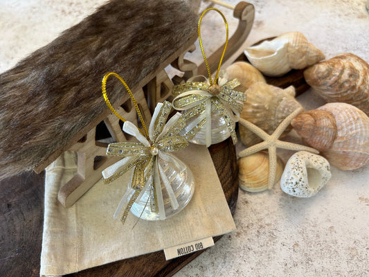 Mother of Pearl Pearlescent Trochus Spiral Shell Hanging Decoration.