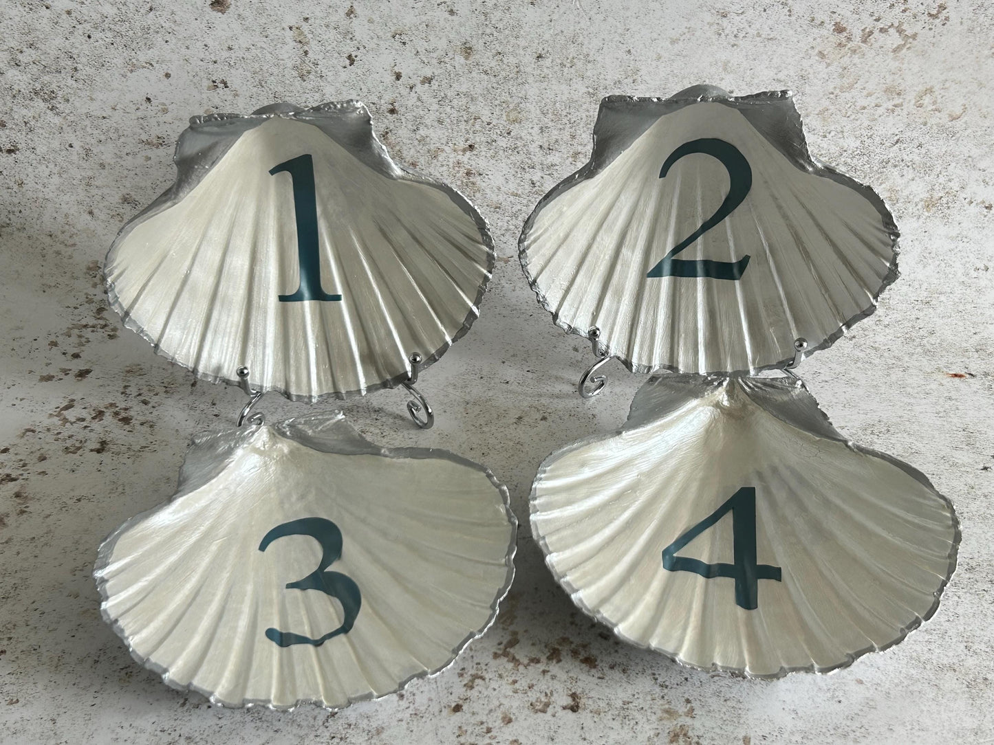 Coastal Wedding Table Numbers. Custom Destination Beach Event Signs.