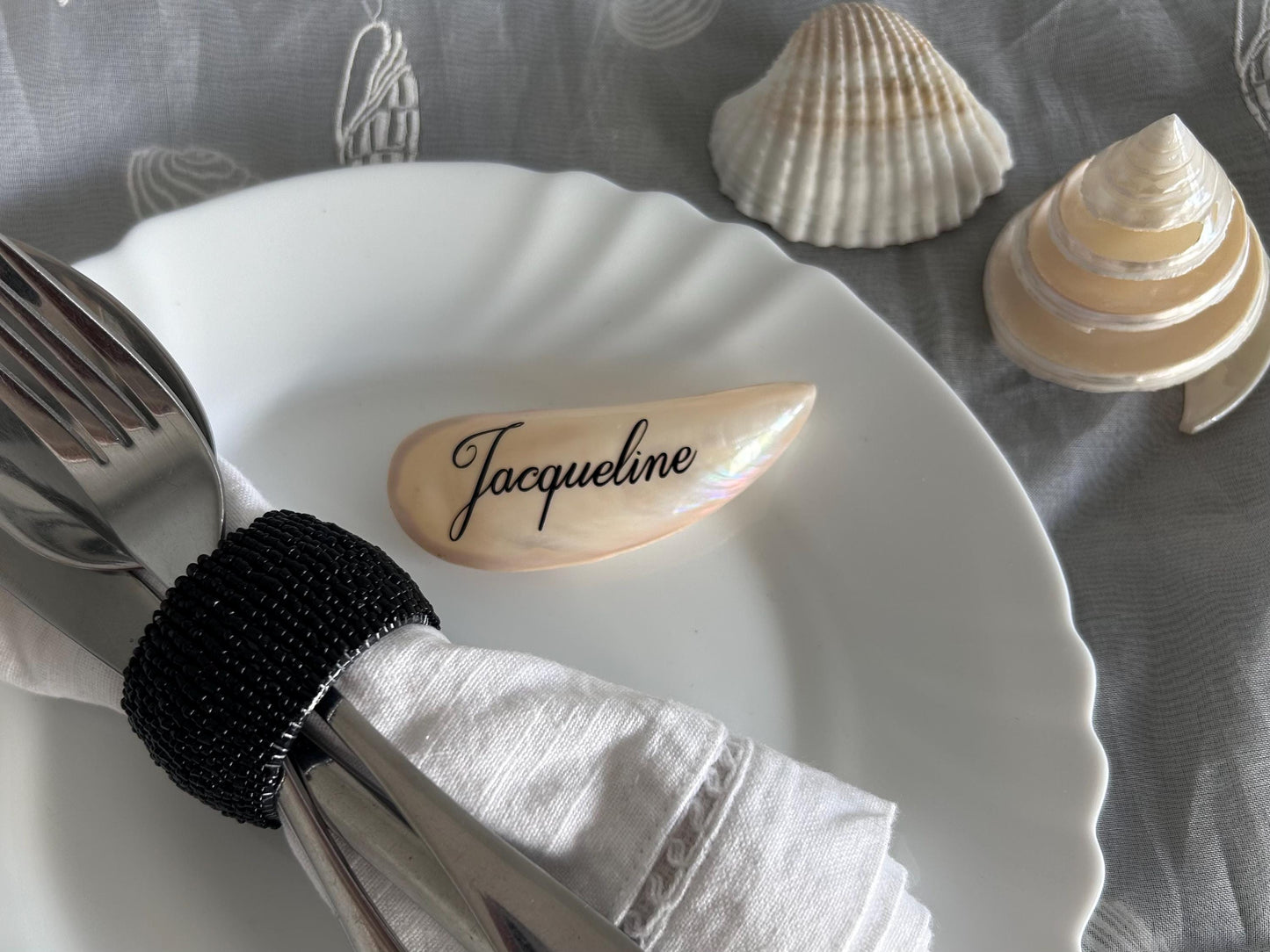 Natural Tahong Mussel Shell Place Name.