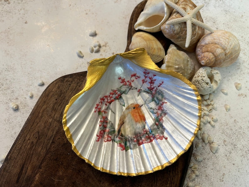 Robin Jewellery Scallop Shell Trinket Dish