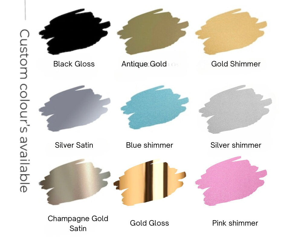 Personalised Gold Oyster Shell Cake Topper. Custom Beach Wedding Decoration.