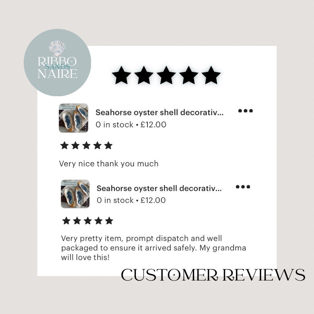 Seahorse oyster shell decorative dish. Bathroom sea-life accessory. Blue and gold seahorse gift. Nautical beach storage, bathroom ring dish.