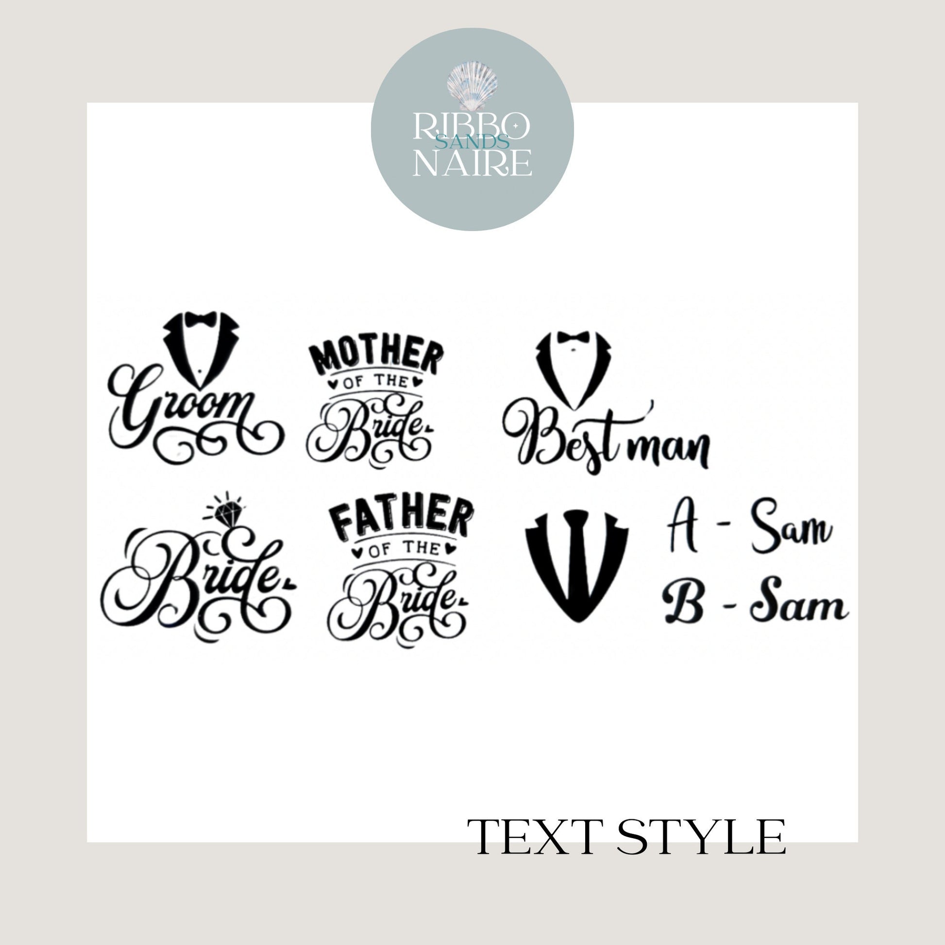 different style of texts available