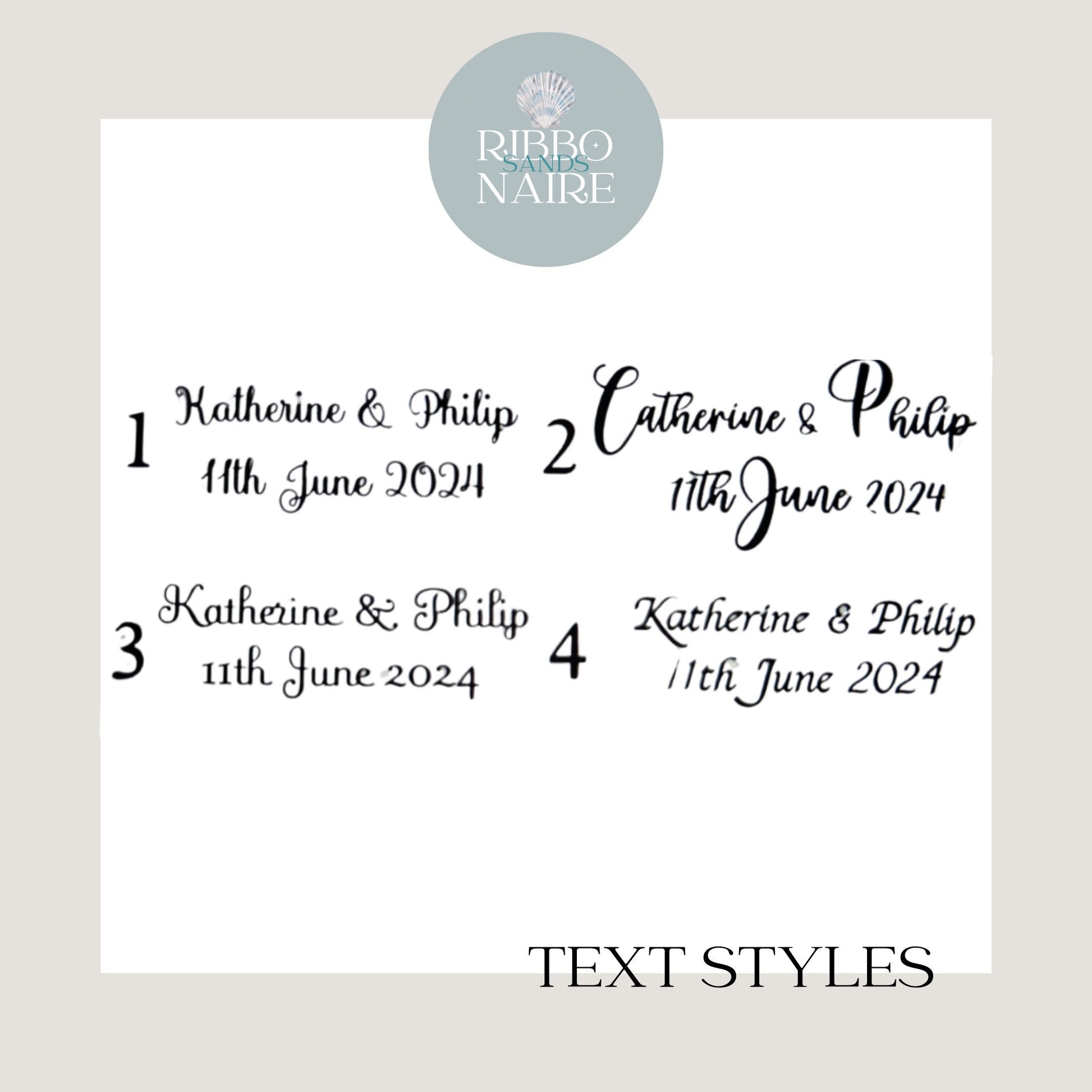 Personalised Silver Oyster Shell Wedding Cake Topper. Beach Theme Decoration.