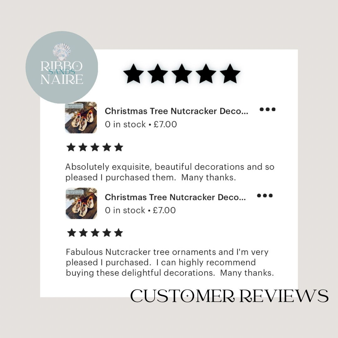 Nutcracker Oyster Shell Hanging Bauble. Festive Gold Christmas Soldier Tree Decoration.