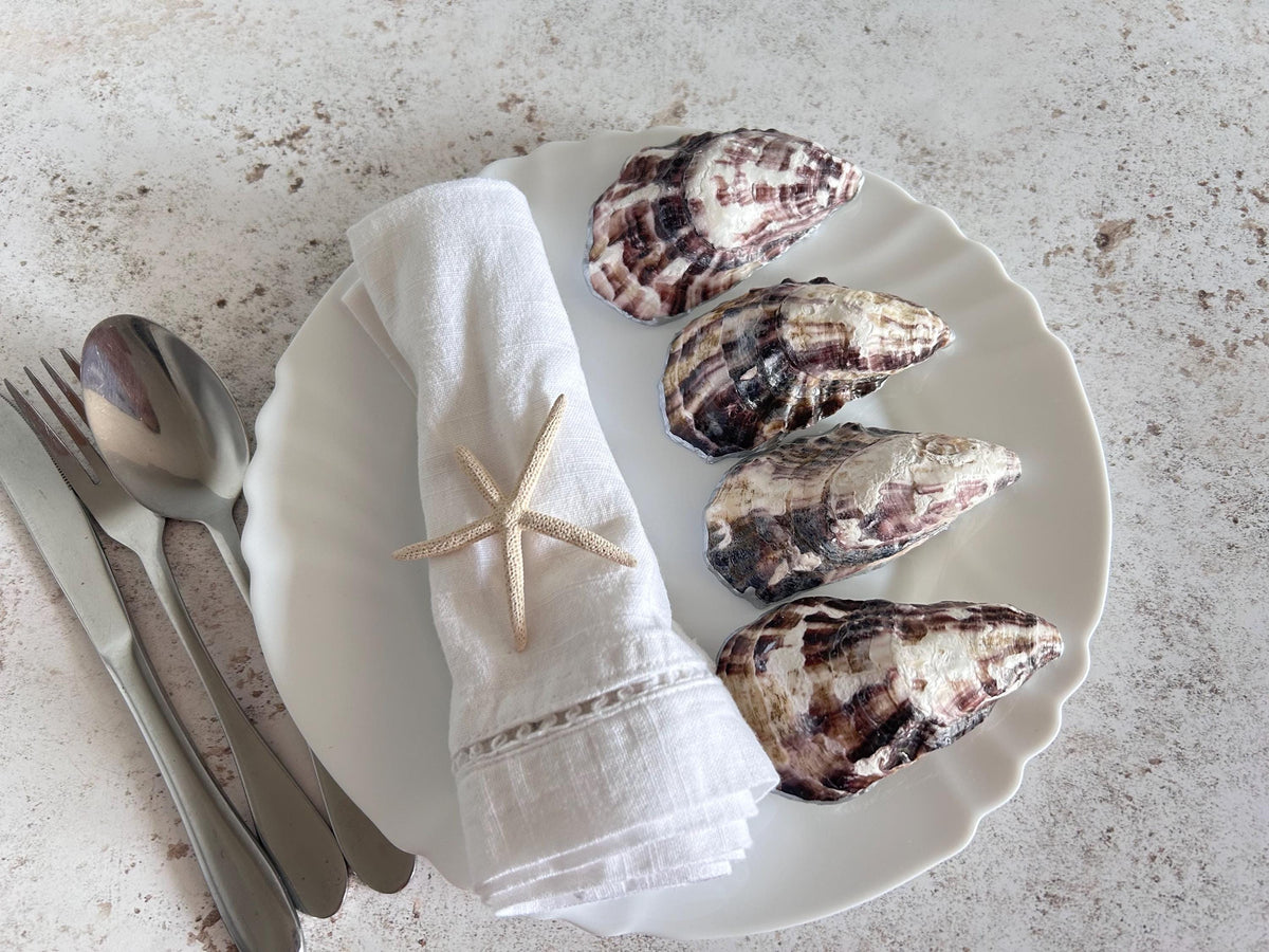 These shells are naturally dark brown and cream in the back.