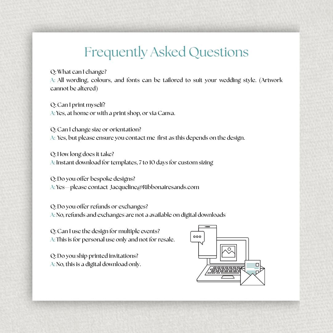 Sage Green and Blush Pink Wedding Invitation Suite. Editable Art Nouveau Canva Digital Download.