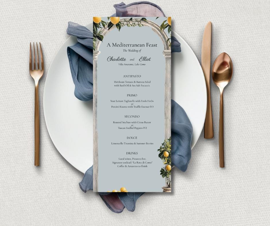 Italian Wedding Invitation Bundle. Editable Canva Templates . Printable Destination Stationary. Digital Download.