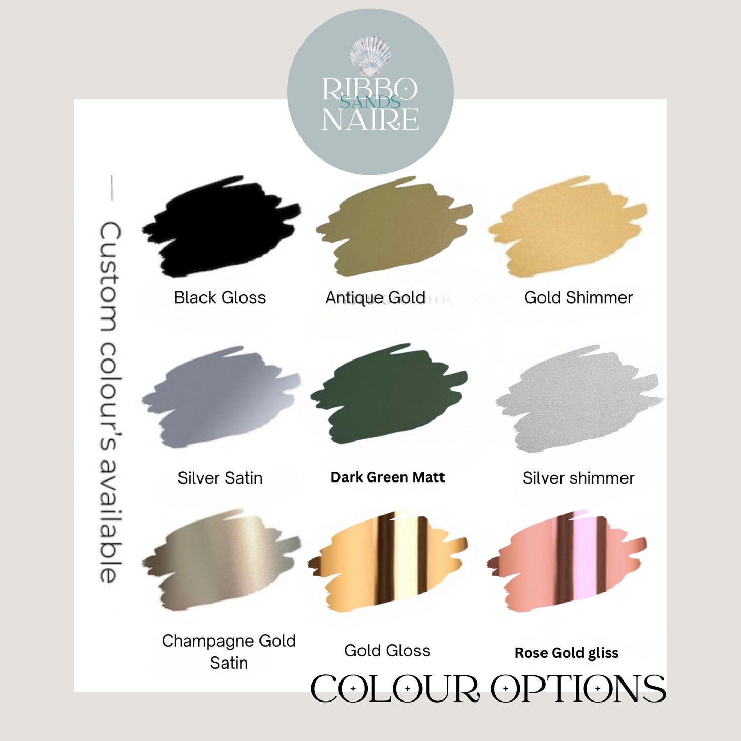 Personalised Green and Pink Oyster Shell Wedding Place Name. Guest Keepsake.