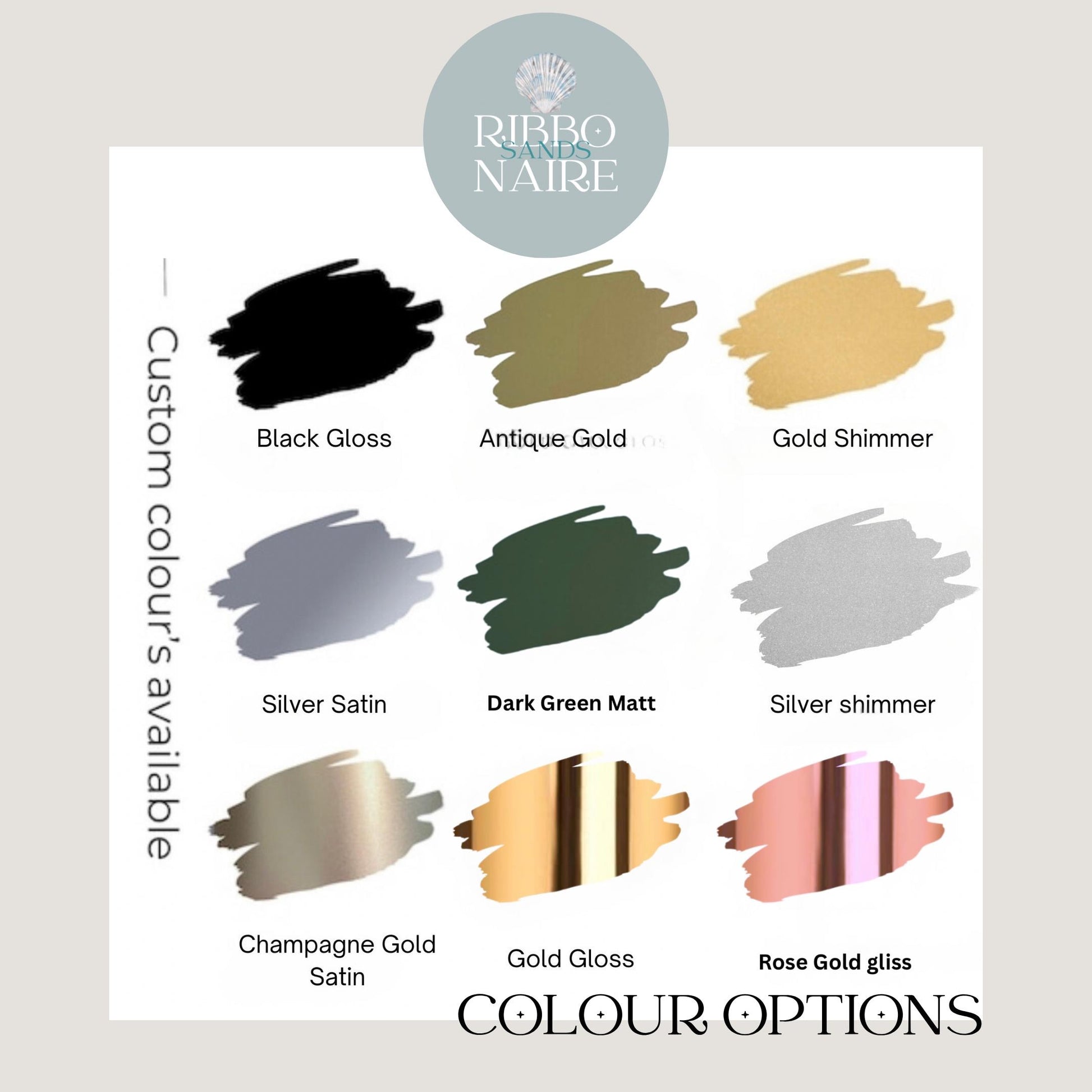 Personalised Green and Pink Oyster Shell Wedding Place Name. Guest Keepsake.