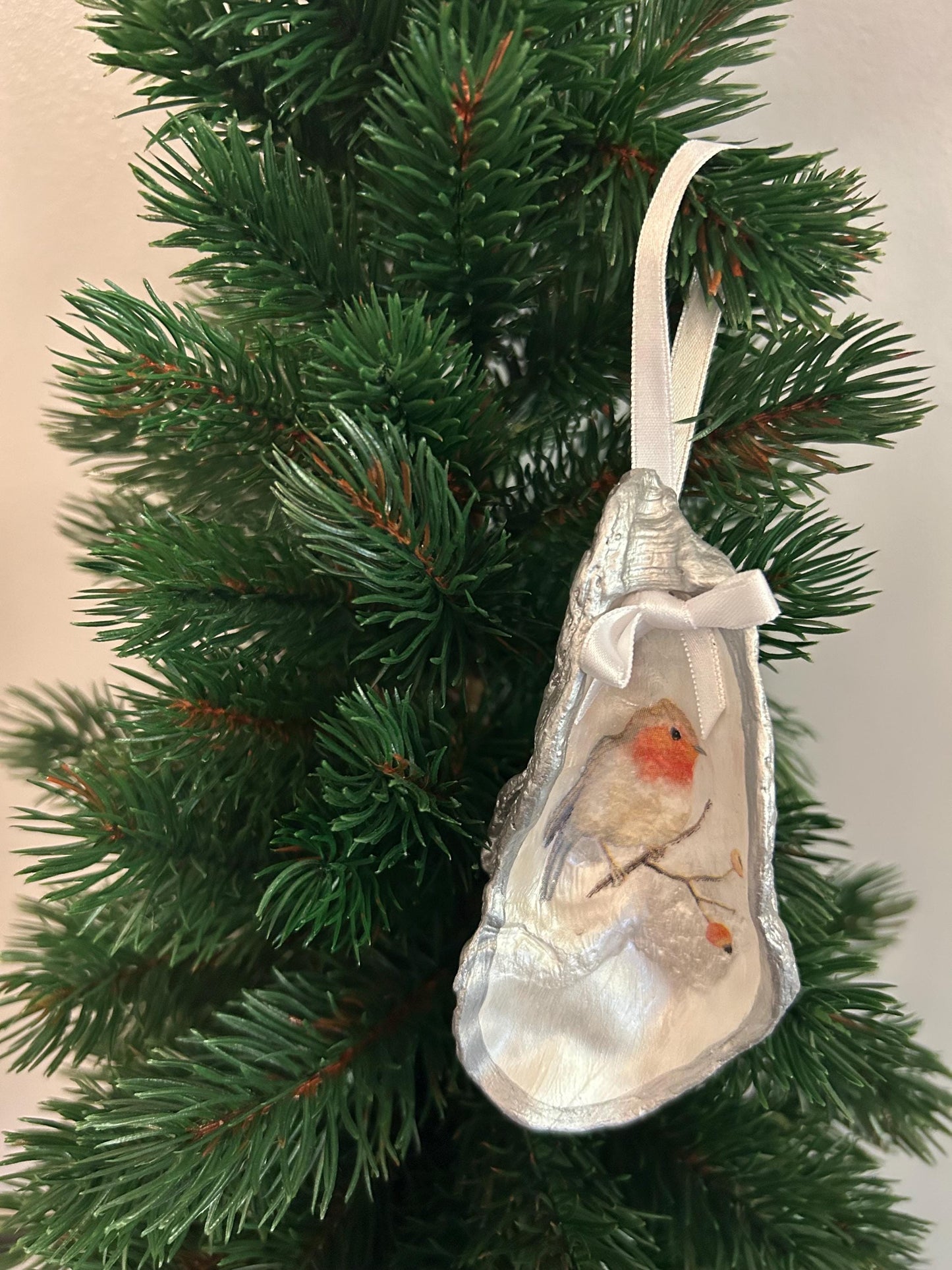 Christmas Robin Decoration. Personalised Christmas Keepsake, Memorial Gift.