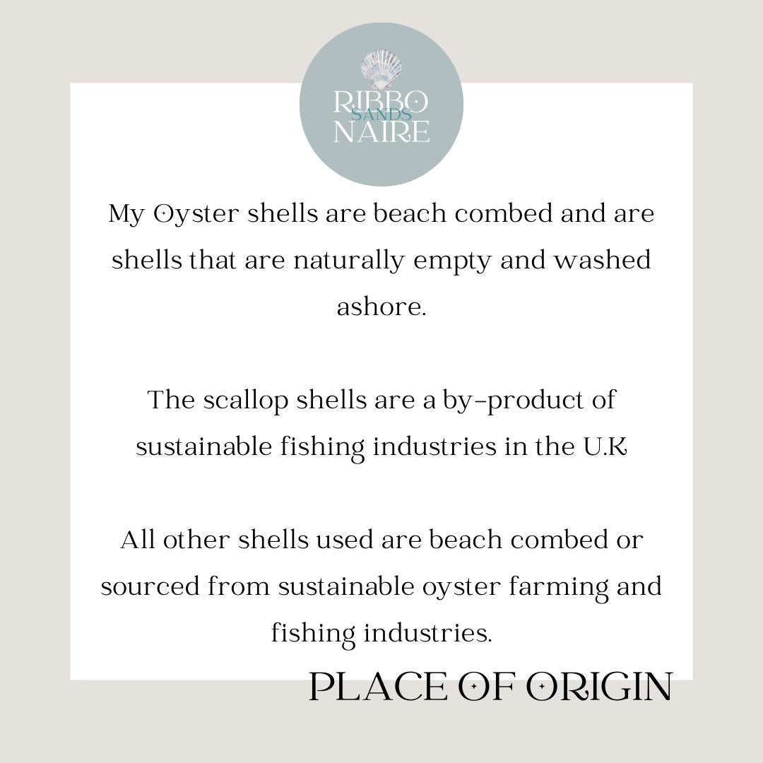Shell Wedding Name Cards, Natural Scallop Seashell. Personalised Place Setting For Beach Wedding Decor.