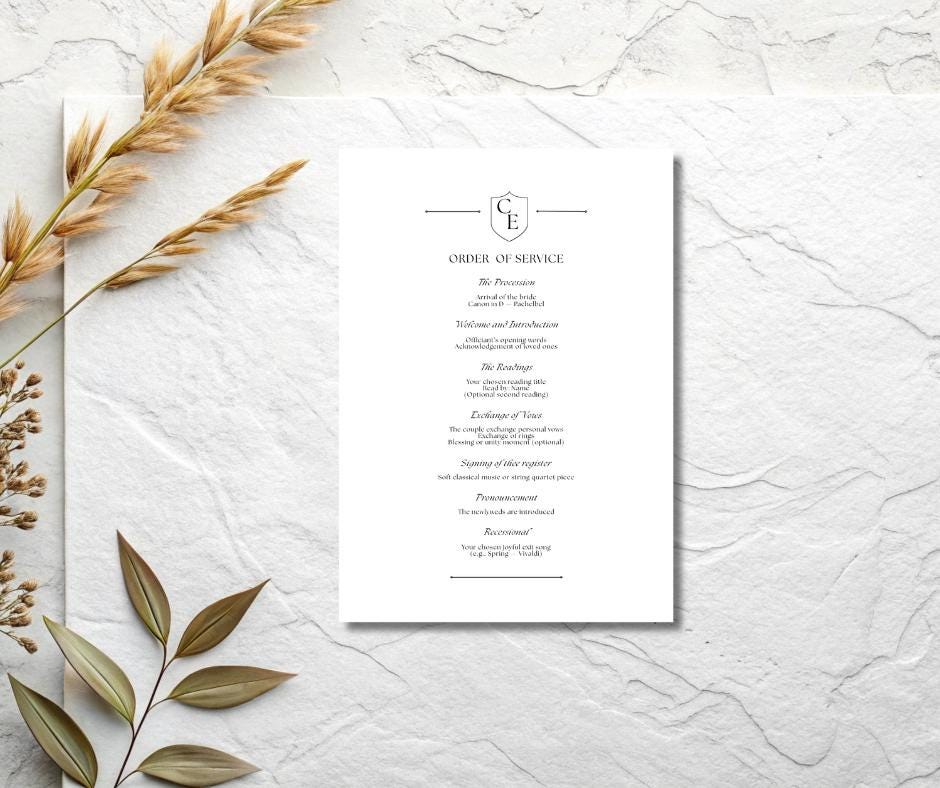 Old Money Wedding Stationery Bundle. Elegant Ceremony Signs, Luxury Canva Templates. Complete Celebration Set.