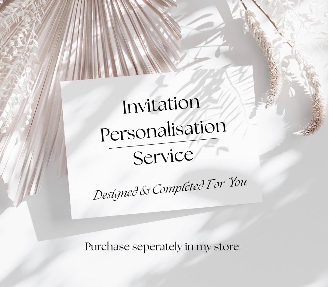 Santorini Wedding Invitation, Editable Canva Template for Greek Destination Wedding, Instant Download