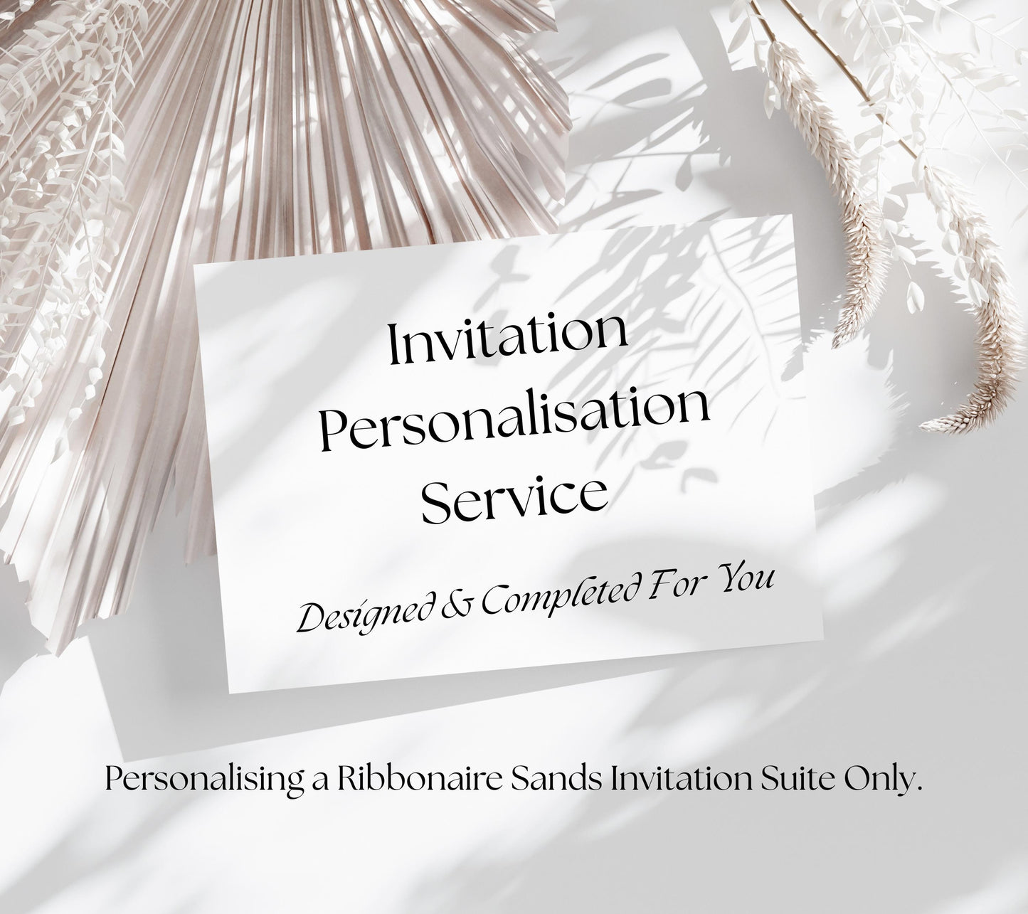 Navy And White Minimalist Wedding Invite Set. Personalised Elegant Wedding Details Card.