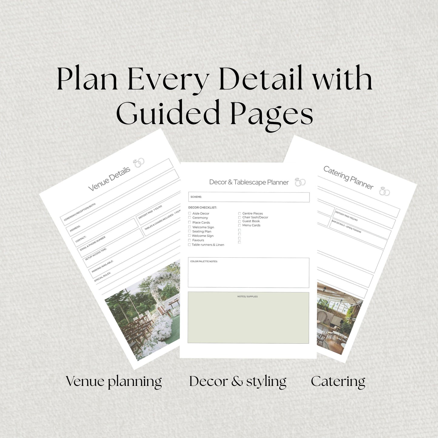 Destination Wedding Planner Template. Bride To Be Editable Organiser, Budget Tracker Excel.