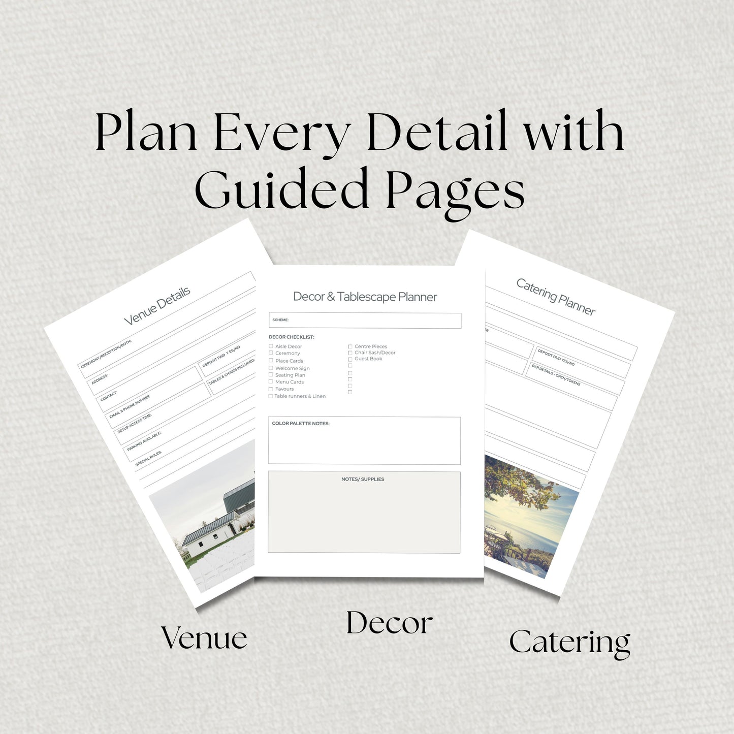 Destination Wedding Planner Canva Template Bundle. Editable Planning with Excel Budget and Planing Trackers. FREE Essential Guide.