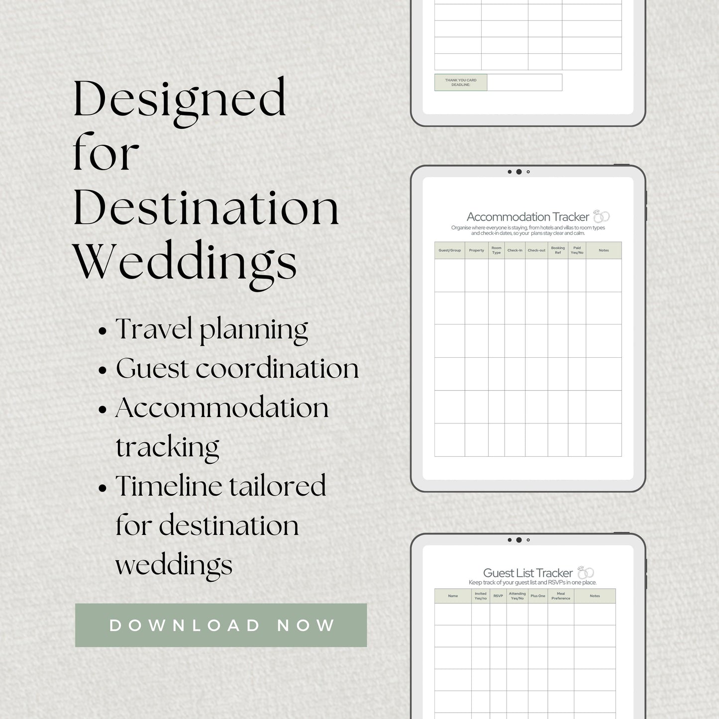 Destination Wedding Planner Canva Template Bundle. Editable Planning with Excel Budget and Planing Trackers. FREE Essential Guide.