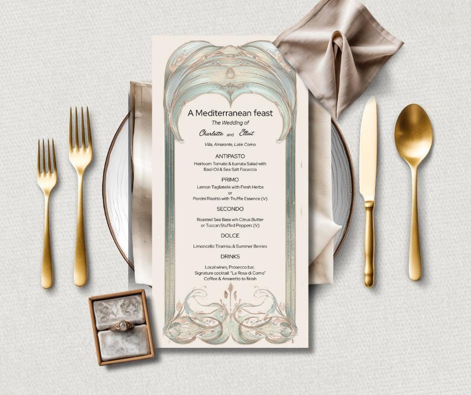 Blue Wedding Invitation Suite. Elegant Arch and Floral Digital Download. Customisable Editable Template.
