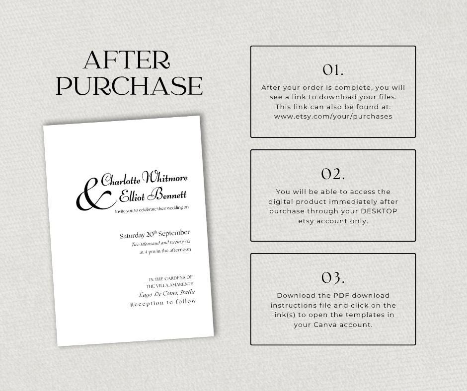 Old Money Wedding Invitation. Elegant Vintage Black and White Invite. Classic Editable Canva Template, Luxury Formal Design.